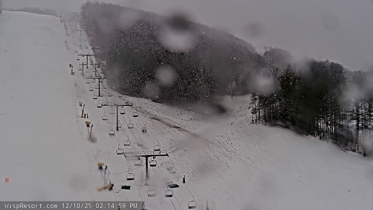 Thumbnail for current weather camera view from Wisp Ski Resort in McHenry, Maryland