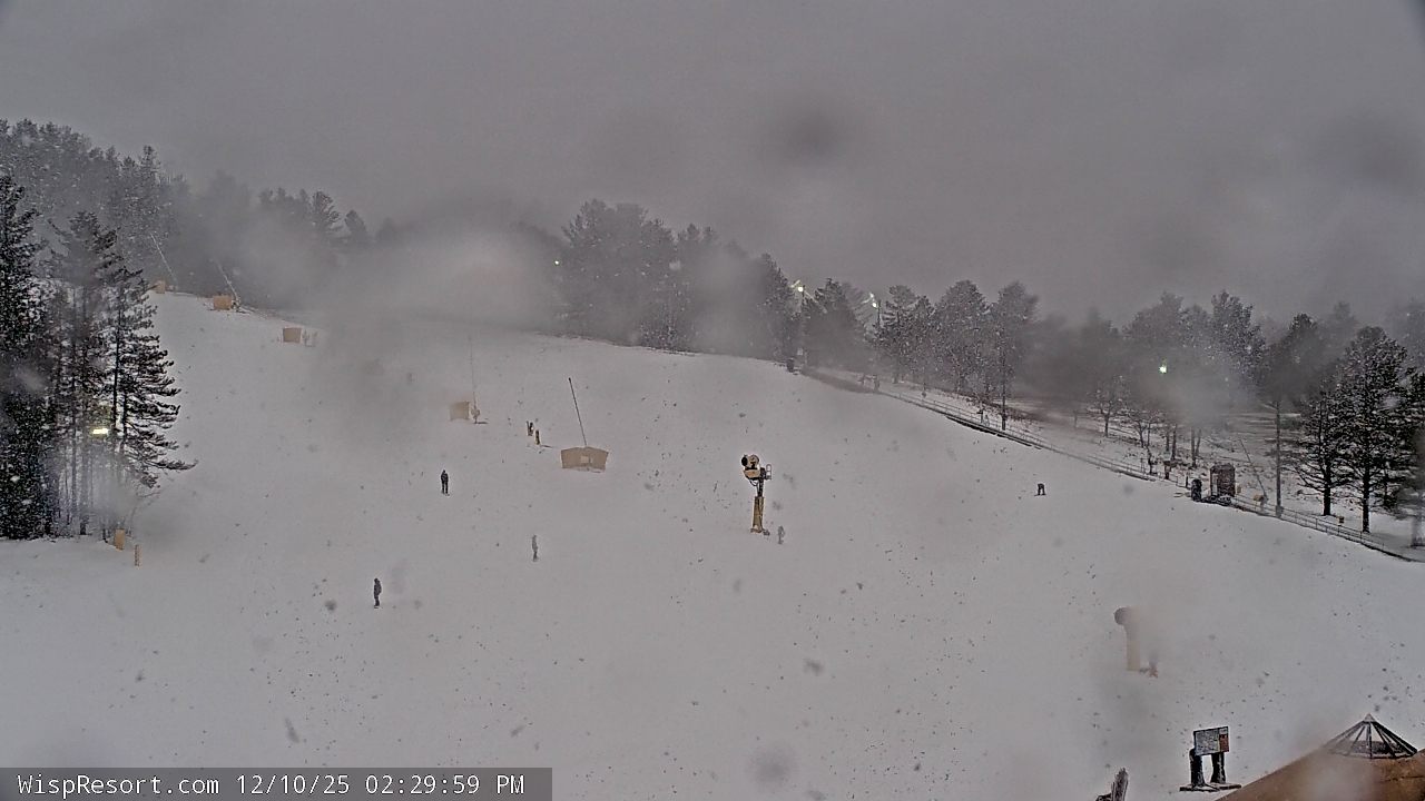 Thumbnail for current weather camera view from Wisp Ski Resort in McHenry, Maryland