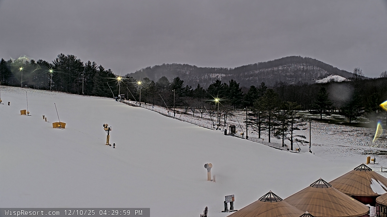 Thumbnail for current weather camera view from Wisp Ski Resort in McHenry, Maryland