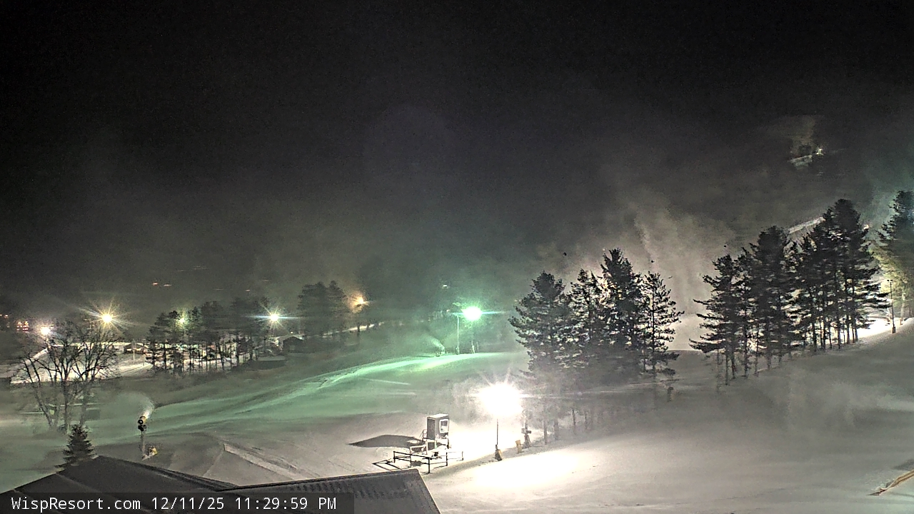 Thumbnail for current weather camera view from Wisp Ski Resort in McHenry, Maryland