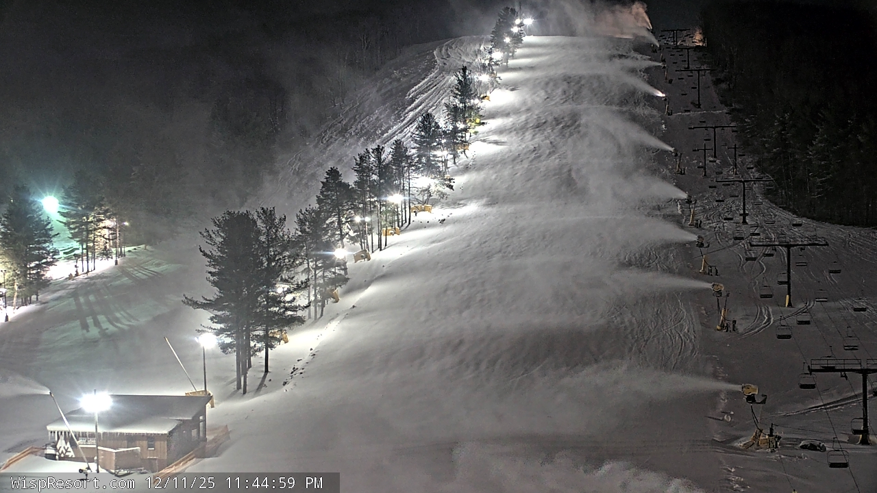 Thumbnail for current weather camera view from Wisp Ski Resort in McHenry, Maryland