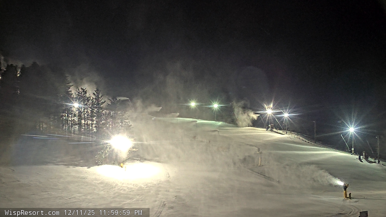 Thumbnail for current weather camera view from Wisp Ski Resort in McHenry, Maryland