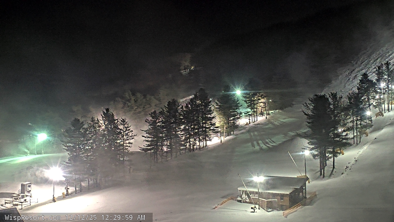 Thumbnail for current weather camera view from Wisp Ski Resort in McHenry, Maryland