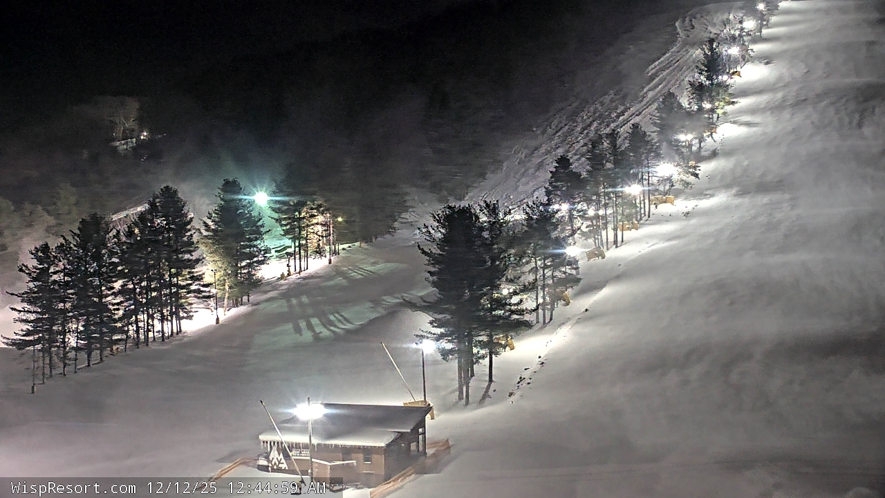 Thumbnail for current weather camera view from Wisp Ski Resort in McHenry, Maryland