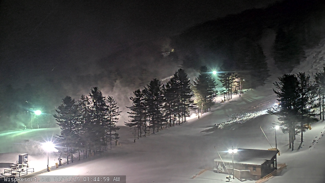 Thumbnail for current weather camera view from Wisp Ski Resort in McHenry, Maryland