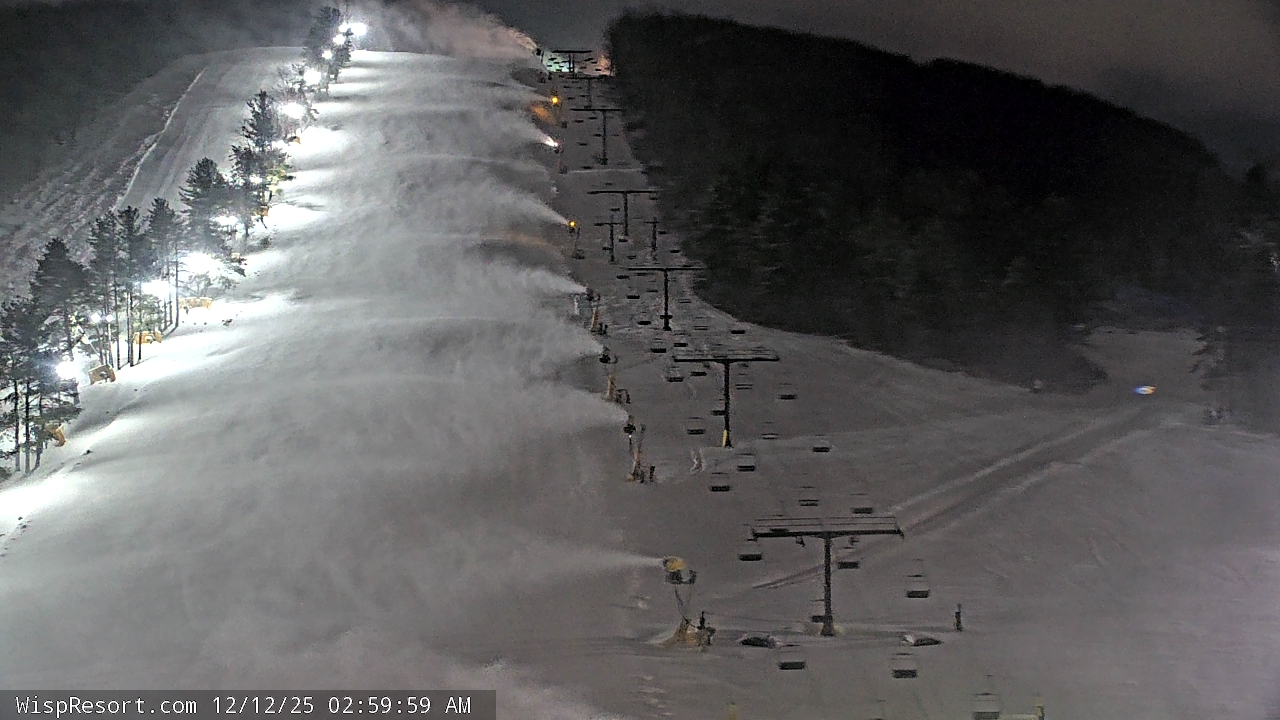 Thumbnail for current weather camera view from Wisp Ski Resort in McHenry, Maryland