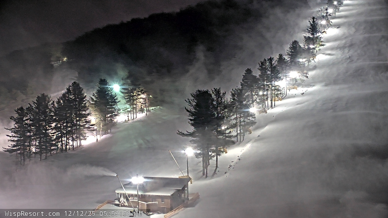 Thumbnail for current weather camera view from Wisp Ski Resort in McHenry, Maryland