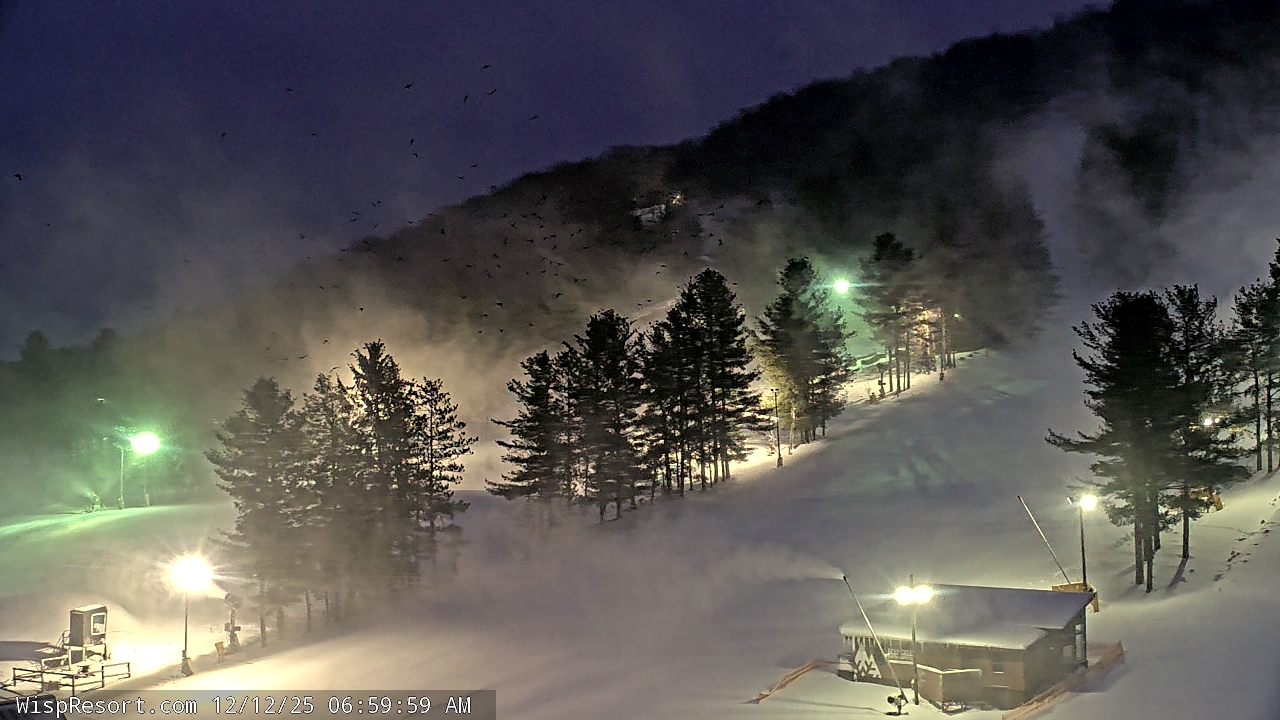 Thumbnail for current weather camera view from Wisp Ski Resort in McHenry, Maryland