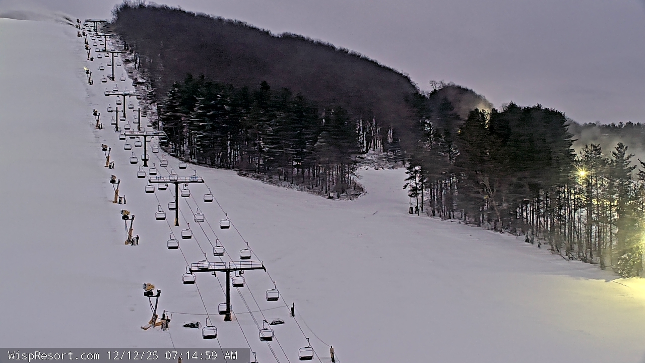 Thumbnail for current weather camera view from Wisp Ski Resort in McHenry, Maryland