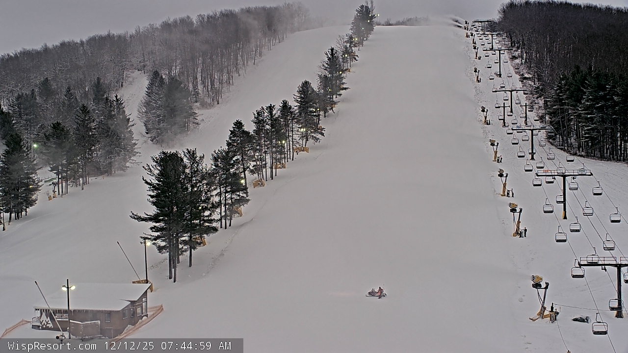 Thumbnail for current weather camera view from Wisp Ski Resort in McHenry, Maryland