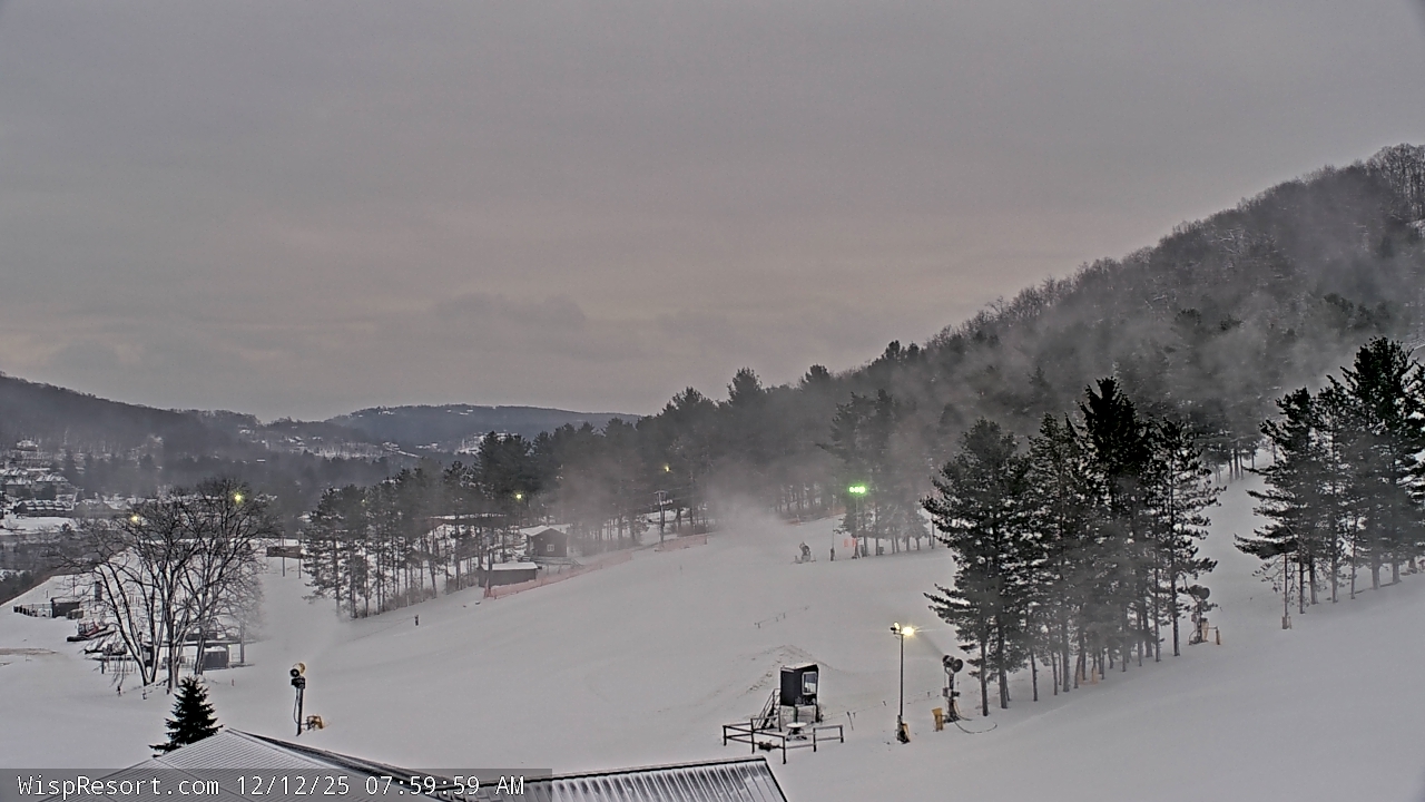 Thumbnail for current weather camera view from Wisp Ski Resort in McHenry, Maryland