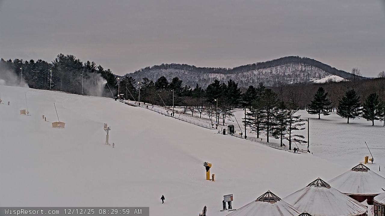 Thumbnail for current weather camera view from Wisp Ski Resort in McHenry, Maryland