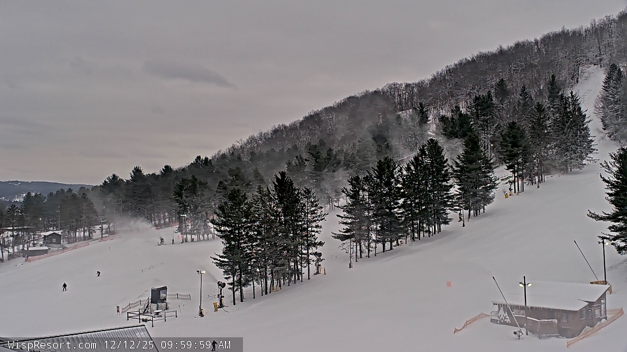 Thumbnail for current weather camera view from Wisp Ski Resort in McHenry, Maryland