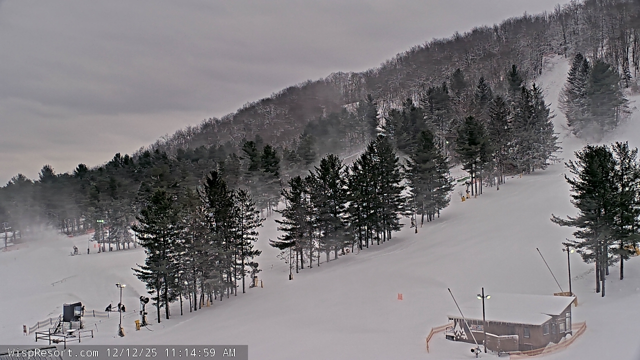 Thumbnail for current weather camera view from Wisp Ski Resort in McHenry, Maryland