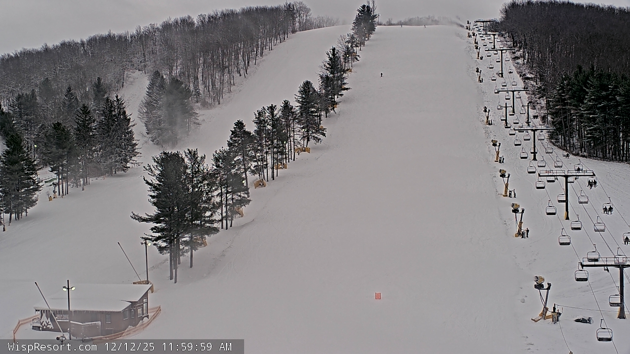 Thumbnail for current weather camera view from Wisp Ski Resort in McHenry, Maryland
