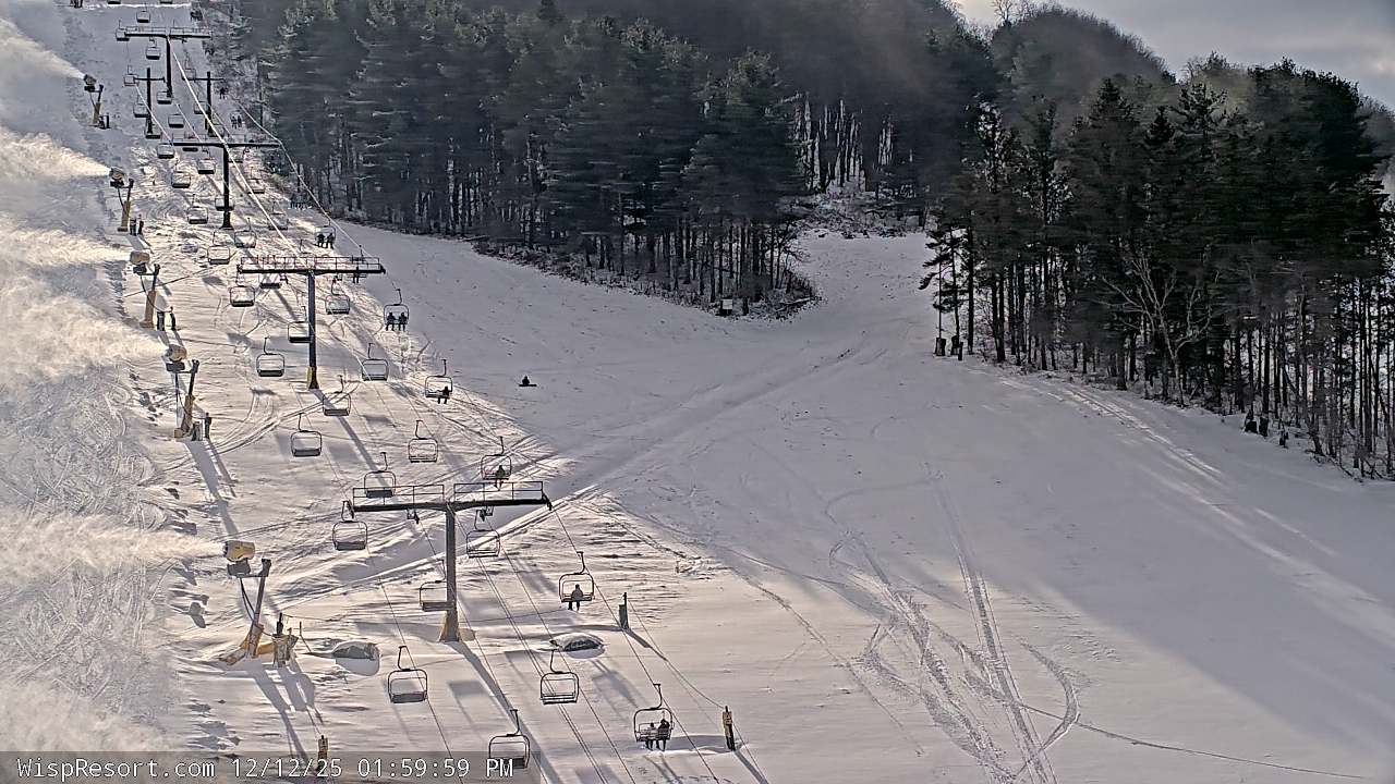 Thumbnail for current weather camera view from Wisp Ski Resort in McHenry, Maryland