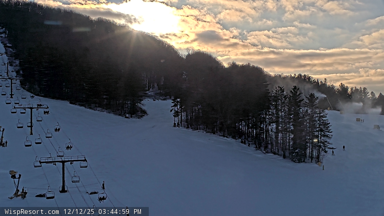 Thumbnail for current weather camera view from Wisp Ski Resort in McHenry, Maryland
