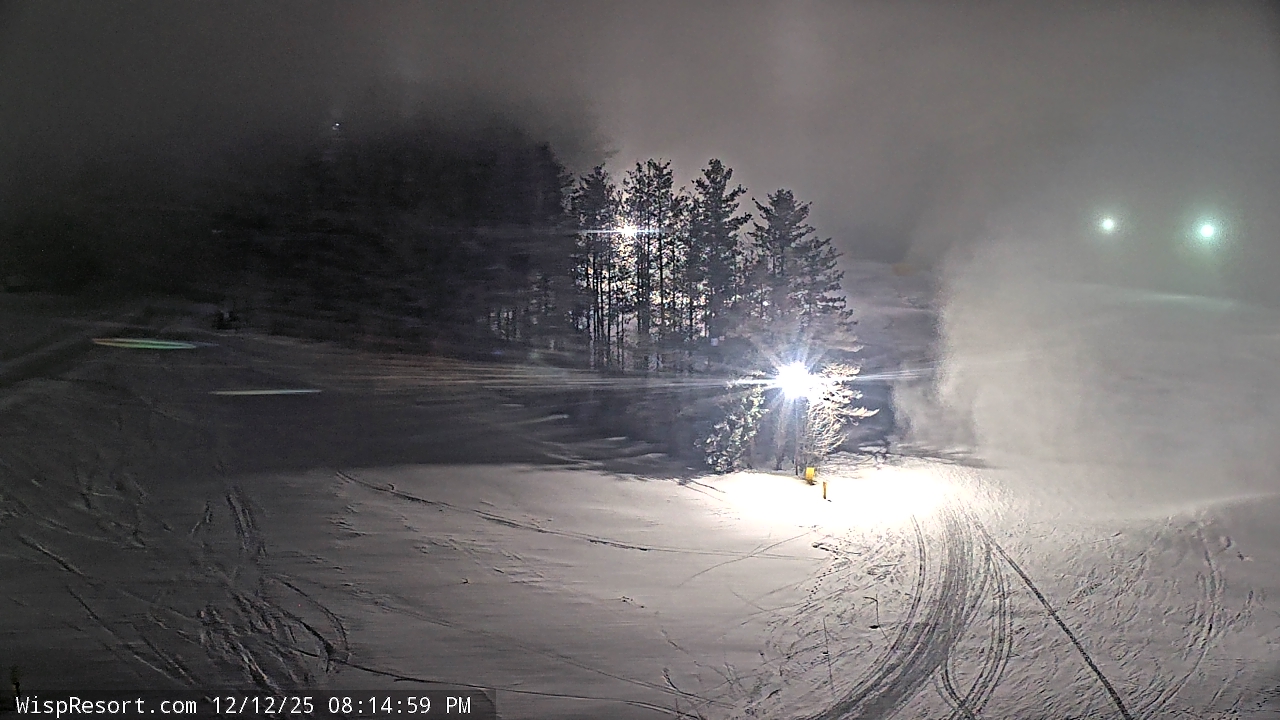 Thumbnail for current weather camera view from Wisp Ski Resort in McHenry, Maryland