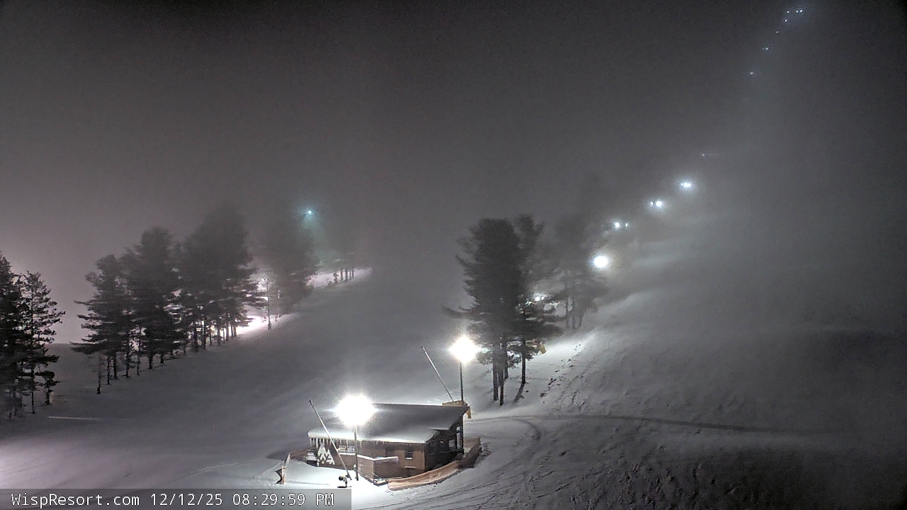 Thumbnail for current weather camera view from Wisp Ski Resort in McHenry, Maryland
