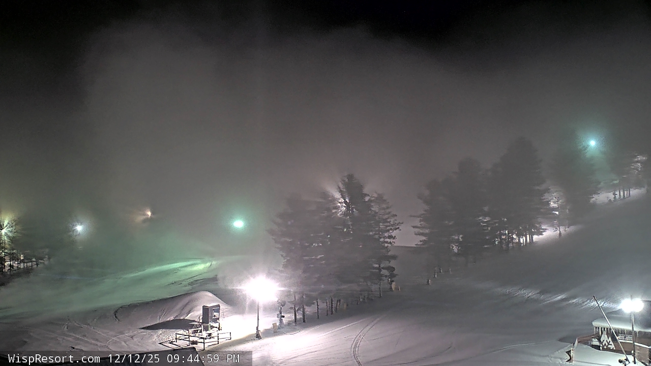 Thumbnail for current weather camera view from Wisp Ski Resort in McHenry, Maryland