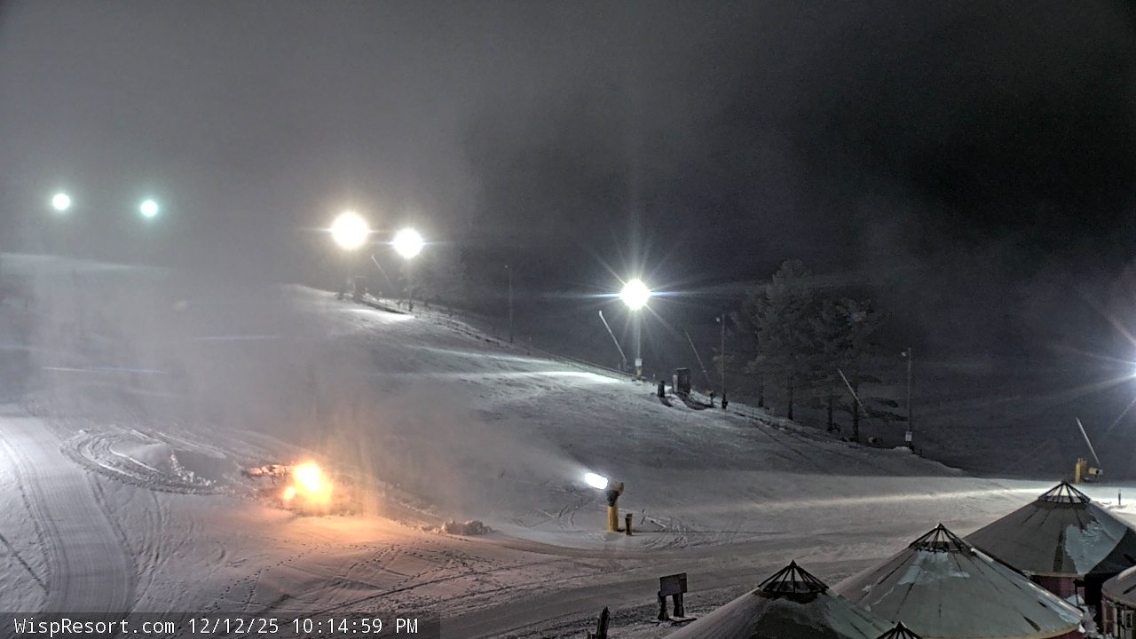 Thumbnail for current weather camera view from Wisp Ski Resort in McHenry, Maryland