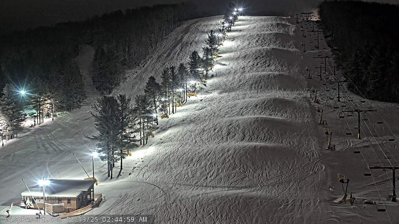 Thumbnail for current weather camera view from Wisp Ski Resort in McHenry, Maryland
