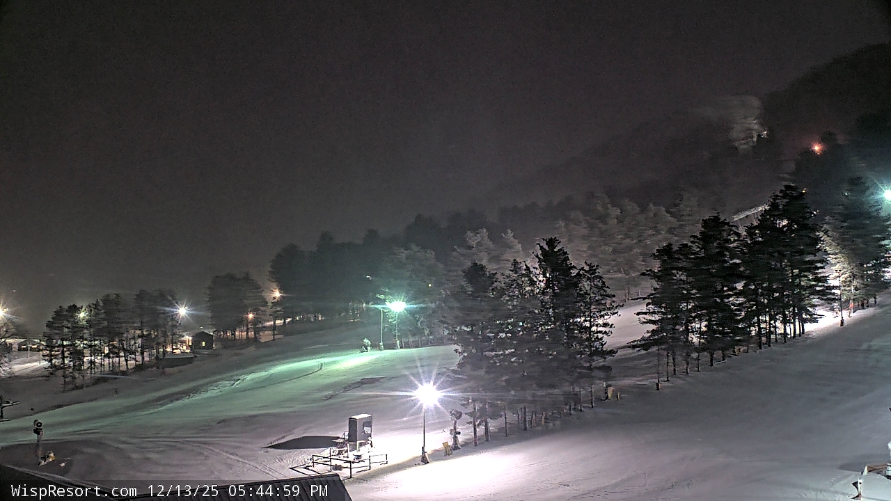 Thumbnail for current weather camera view from Wisp Ski Resort in McHenry, Maryland