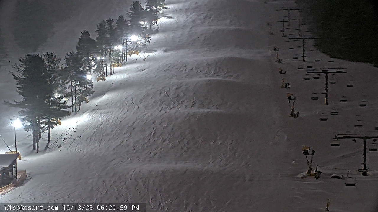 Thumbnail for current weather camera view from Wisp Ski Resort in McHenry, Maryland