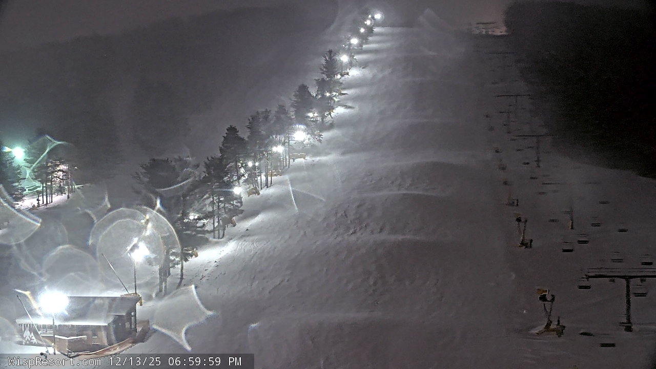 Thumbnail for current weather camera view from Wisp Ski Resort in McHenry, Maryland