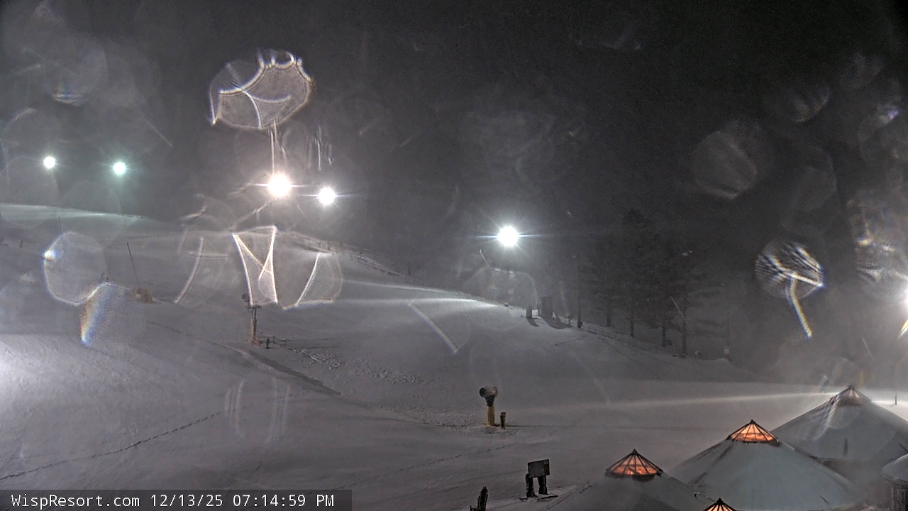 Thumbnail for current weather camera view from Wisp Ski Resort in McHenry, Maryland