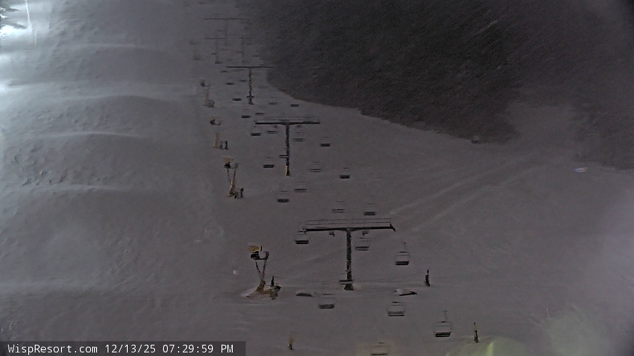 Thumbnail for current weather camera view from Wisp Ski Resort in McHenry, Maryland