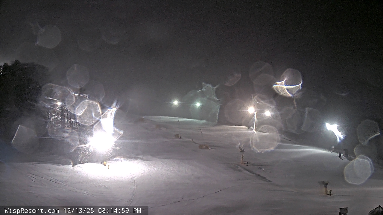 Thumbnail for current weather camera view from Wisp Ski Resort in McHenry, Maryland