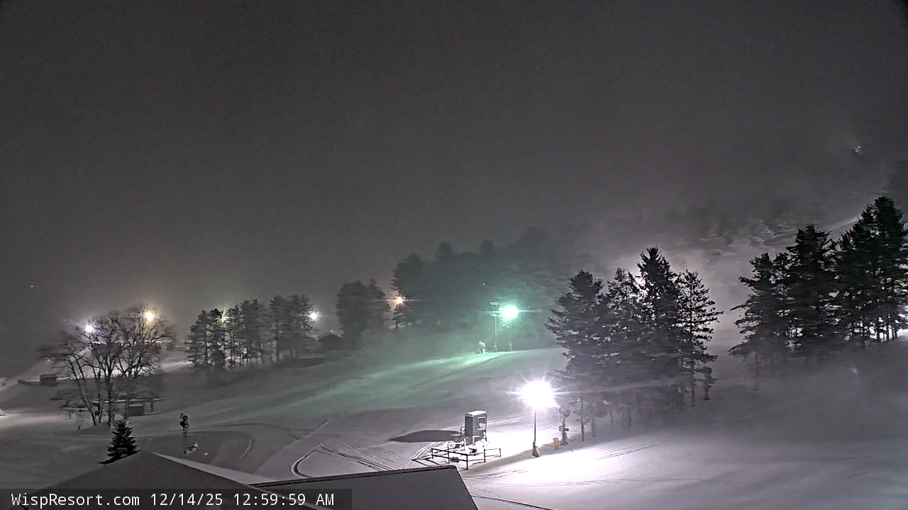Thumbnail for current weather camera view from Wisp Ski Resort in McHenry, Maryland