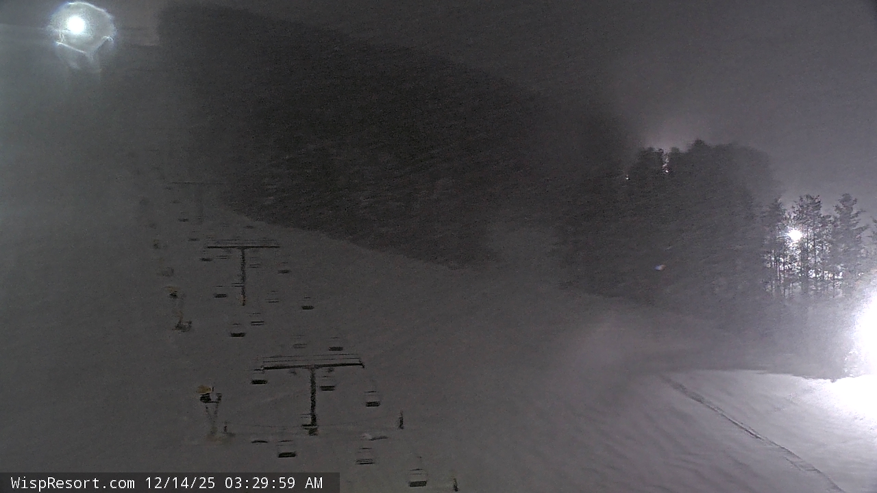 Thumbnail for current weather camera view from Wisp Ski Resort in McHenry, Maryland