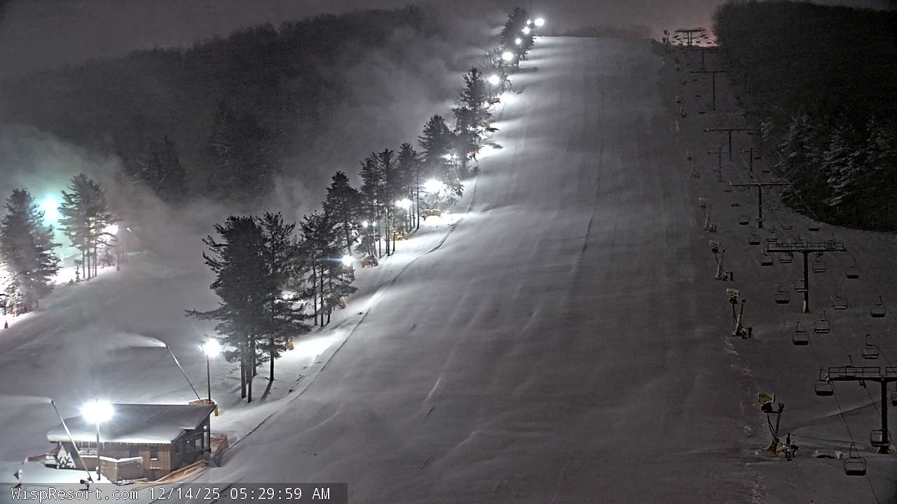 Thumbnail for current weather camera view from Wisp Ski Resort in McHenry, Maryland