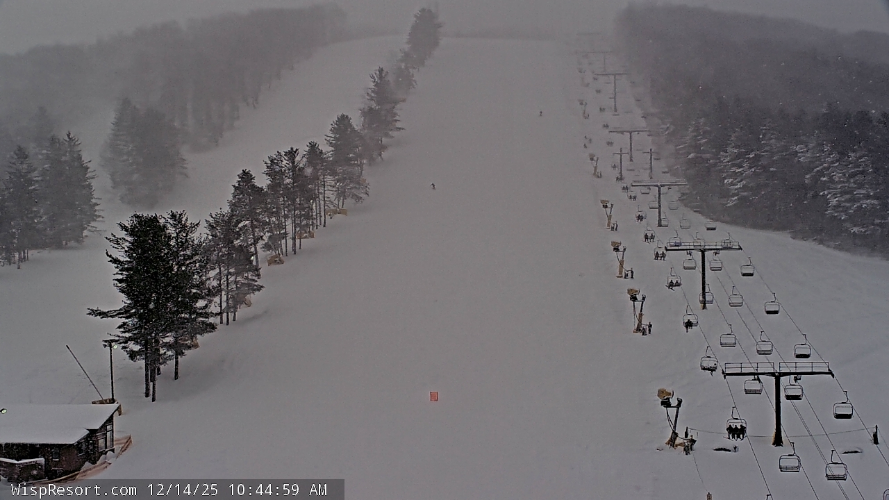 Thumbnail for current weather camera view from Wisp Ski Resort in McHenry, Maryland