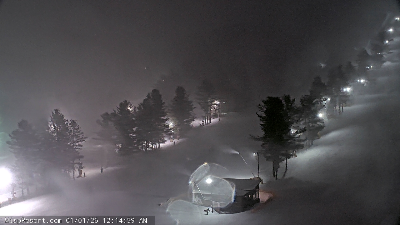 Thumbnail for current weather camera view from Wisp Ski Resort in McHenry, Maryland