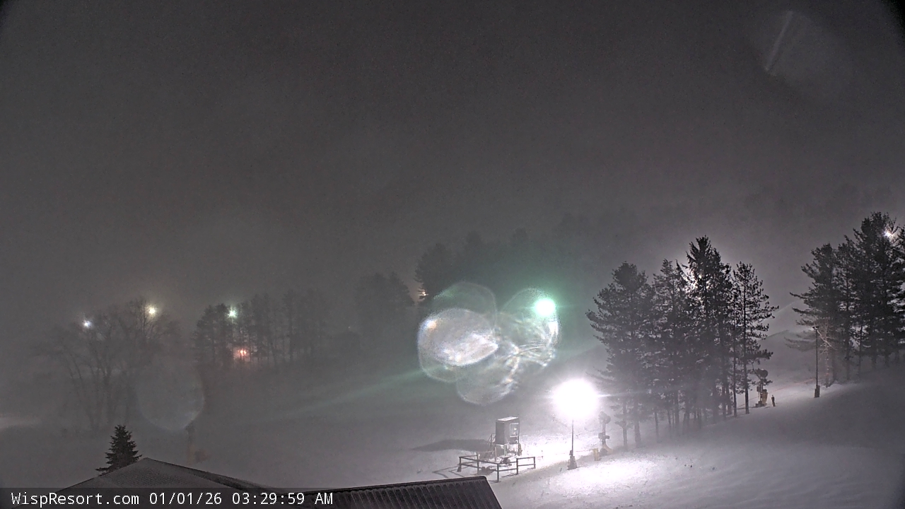 Thumbnail for current weather camera view from Wisp Ski Resort in McHenry, Maryland