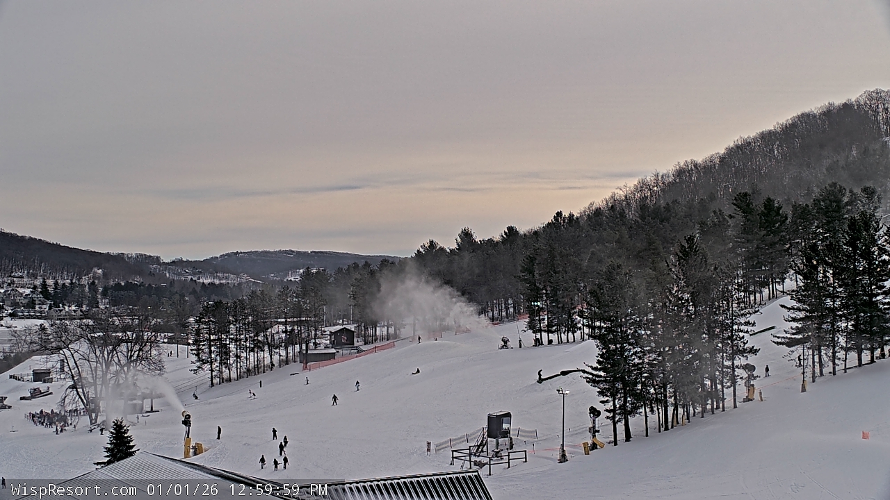 Thumbnail for current weather camera view from Wisp Ski Resort in McHenry, Maryland