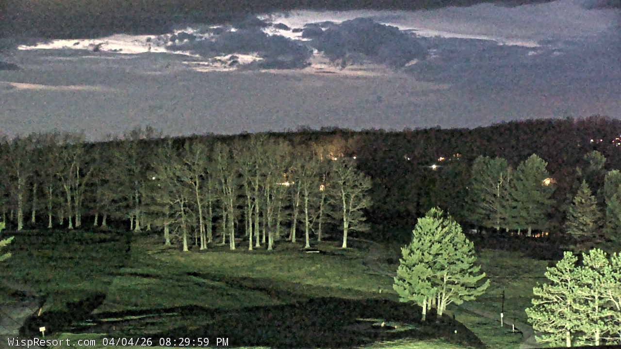 Thumbnail for current weather camera view from Wisp Ski Resort in McHenry, Maryland