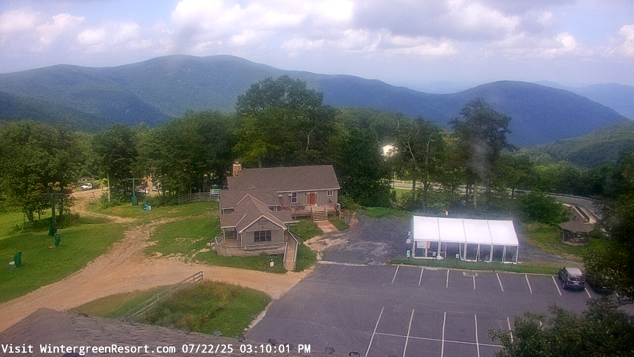 Thumbnail for current weather camera view from Wintergreen Mtn. at 3600 ft. elev. in Roseland, Virginia
