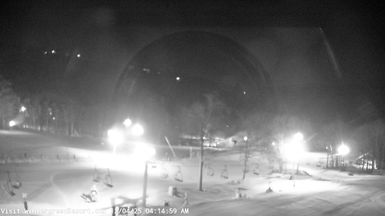 Thumbnail for current weather camera view from Wintergreen Mtn. at 3600 ft. elev. in Roseland, Virginia