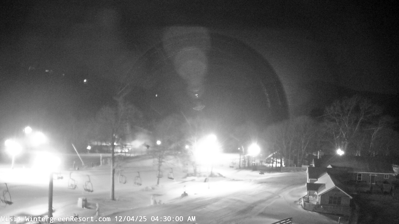 Thumbnail for current weather camera view from Wintergreen Mtn. at 3600 ft. elev. in Roseland, Virginia