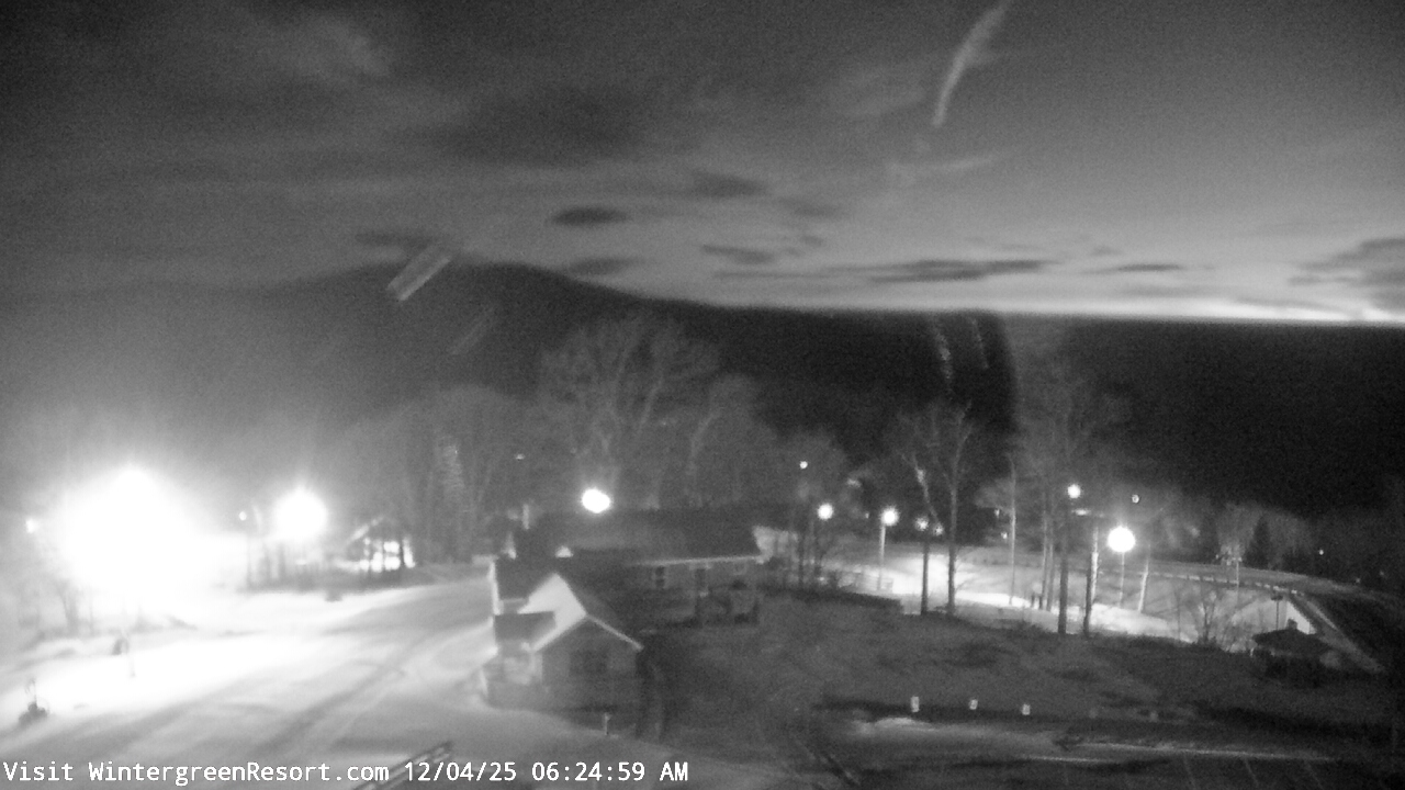 Thumbnail for current weather camera view from Wintergreen Mtn. at 3600 ft. elev. in Roseland, Virginia