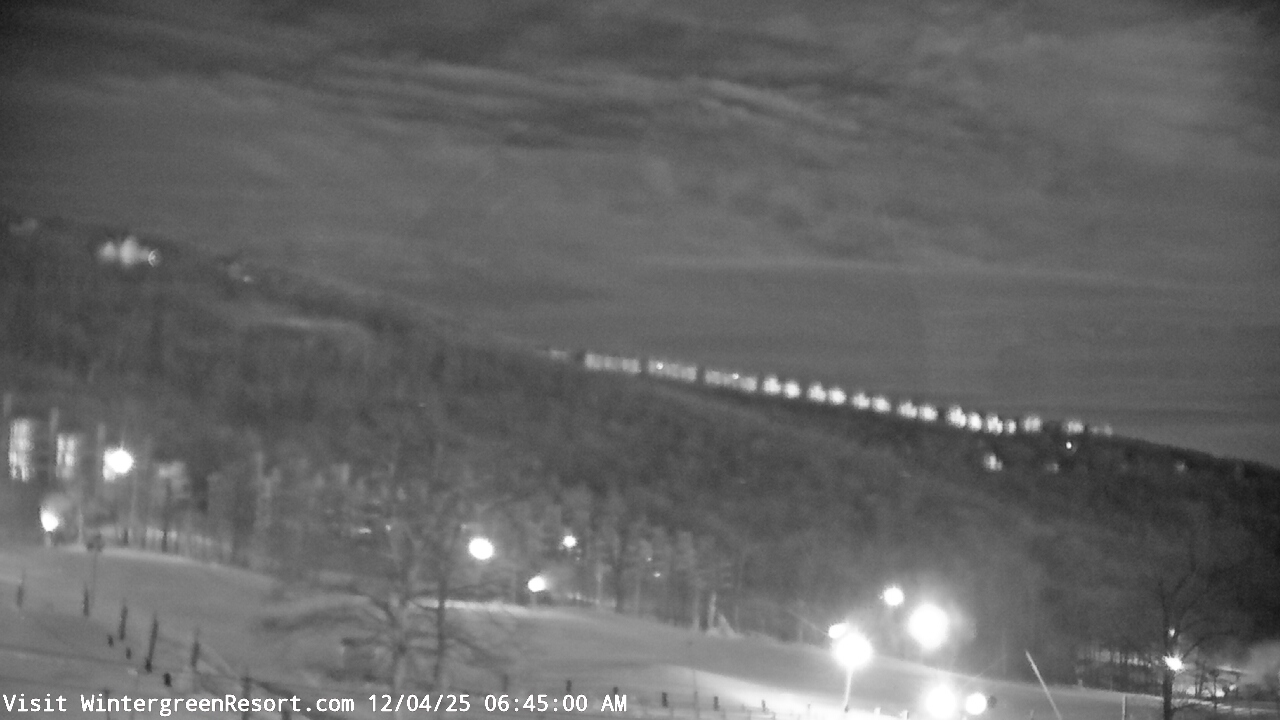 Thumbnail for current weather camera view from Wintergreen Mtn. at 3600 ft. elev. in Roseland, Virginia