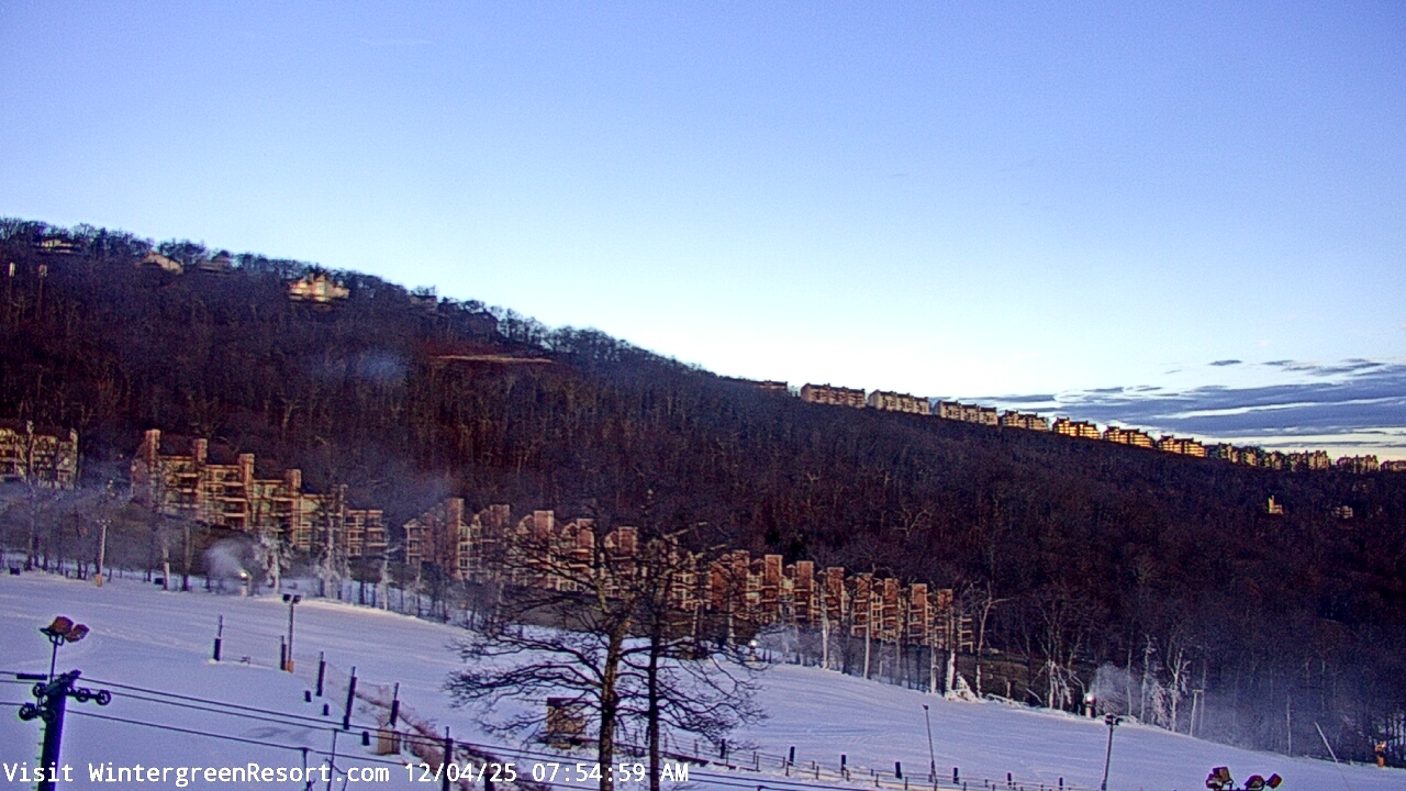 Thumbnail for current weather camera view from Wintergreen Mtn. at 3600 ft. elev. in Roseland, Virginia