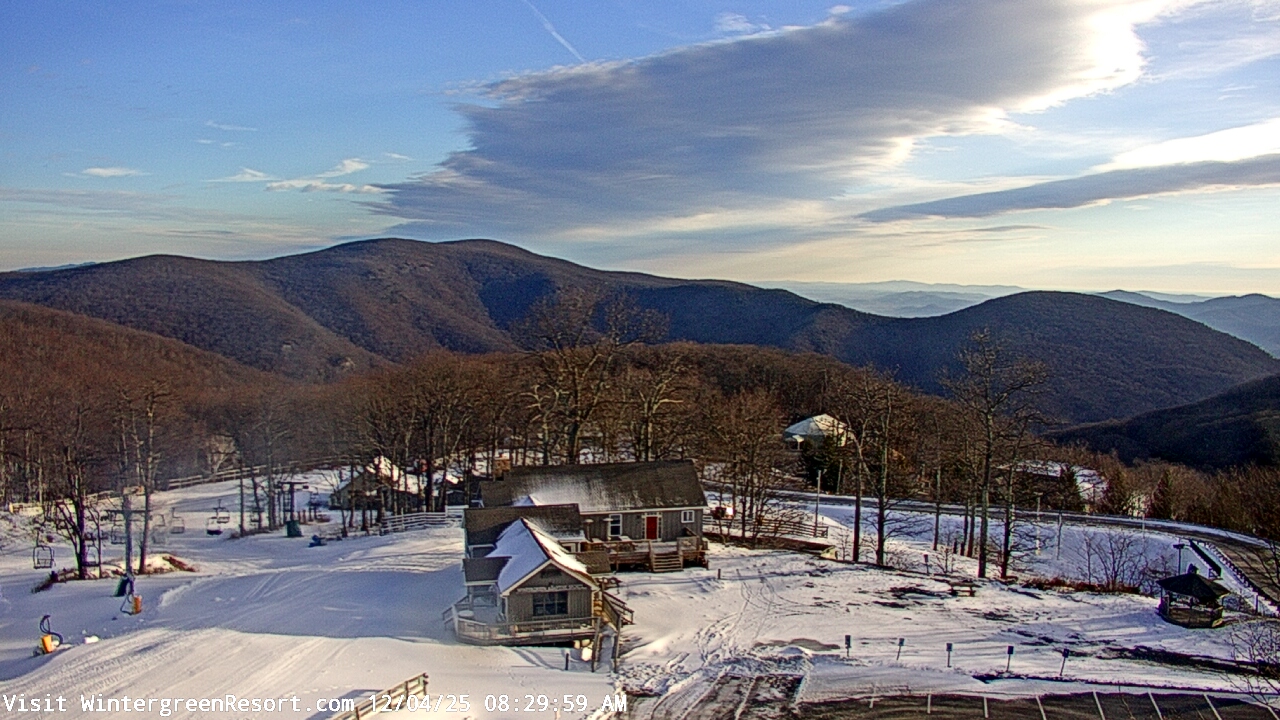 Thumbnail for current weather camera view from Wintergreen Mtn. at 3600 ft. elev. in Roseland, Virginia