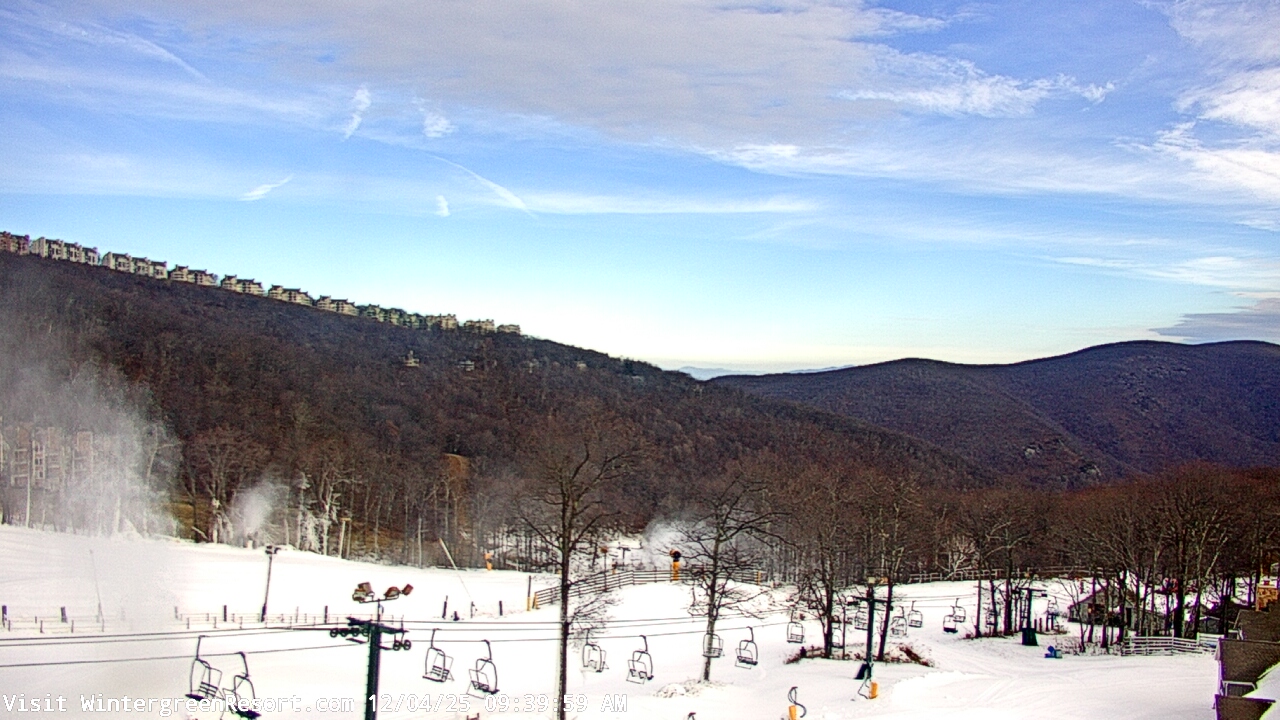 Thumbnail for current weather camera view from Wintergreen Mtn. at 3600 ft. elev. in Roseland, Virginia