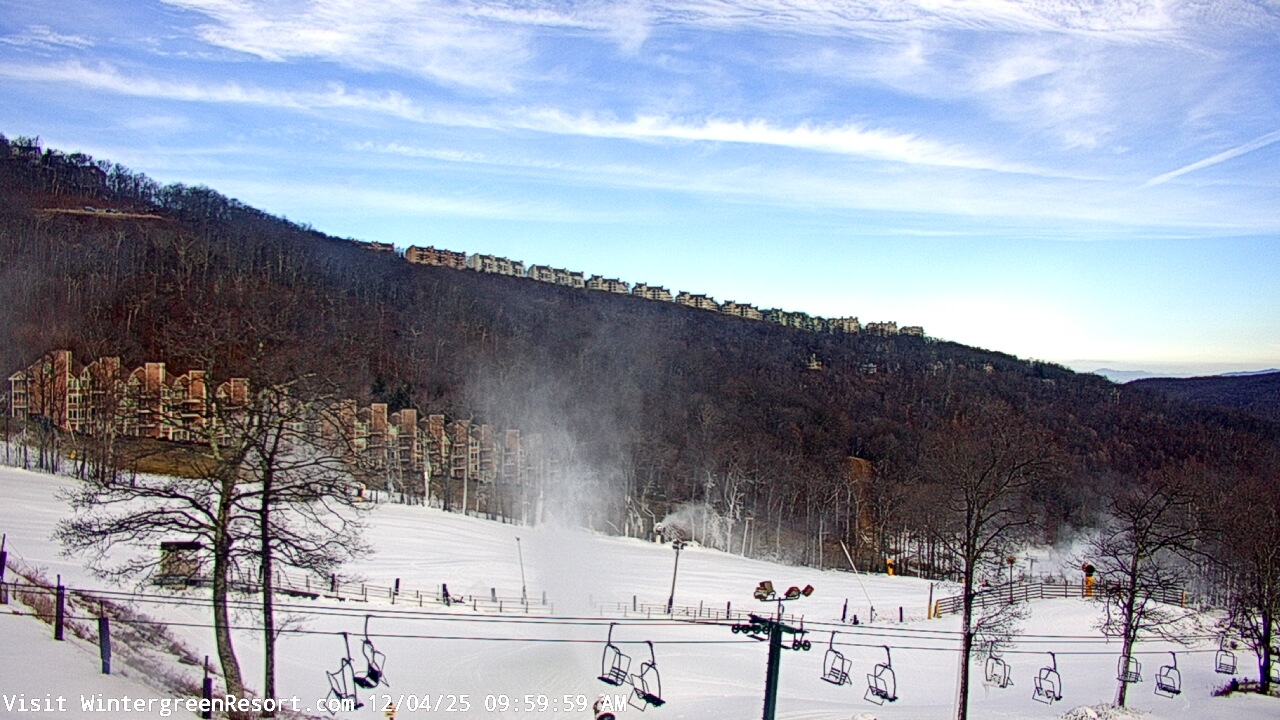 Thumbnail for current weather camera view from Wintergreen Mtn. at 3600 ft. elev. in Roseland, Virginia