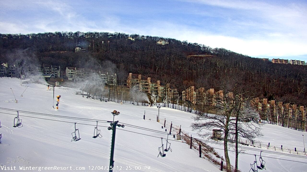 Thumbnail for current weather camera view from Wintergreen Mtn. at 3600 ft. elev. in Roseland, Virginia